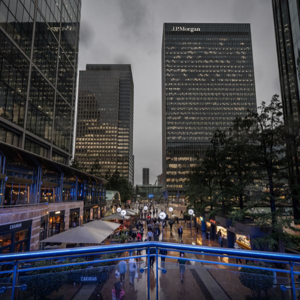 Canary Wharf In London JP morgan